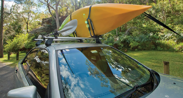 Rhino S510 kayak carrier on vehicle